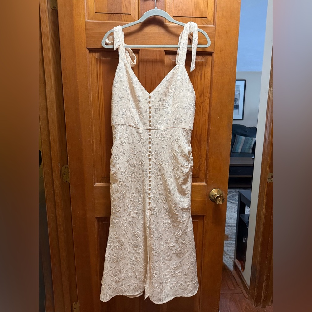SHEIN Elegant Cream white Dress Fit & Flare - bridal? NWT